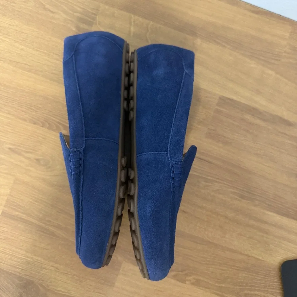 ABEO Harbor 3880 Womens Navy Blue Suede Driving Loafers Flats Size 7.5 Neutral